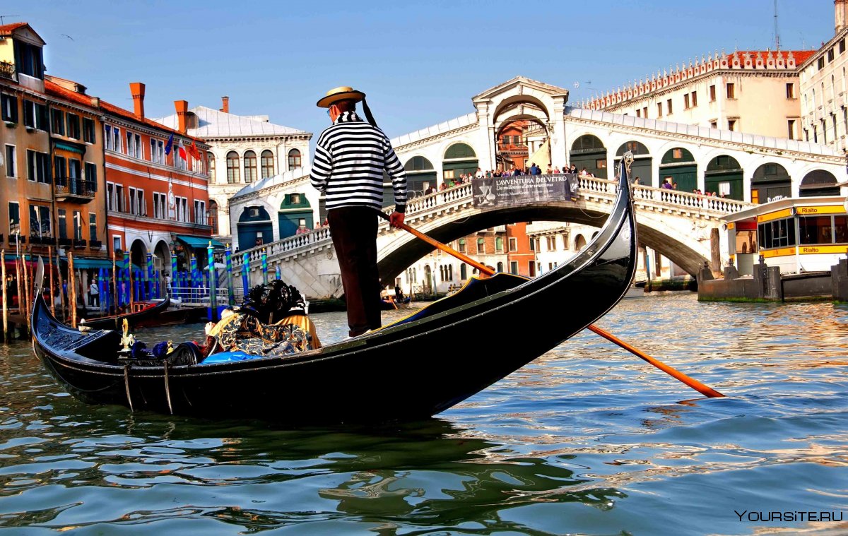 Италия Венеция гондолы