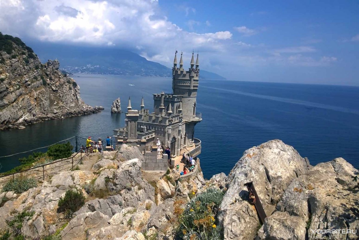 Черное море Крым Ласточкино гнездо