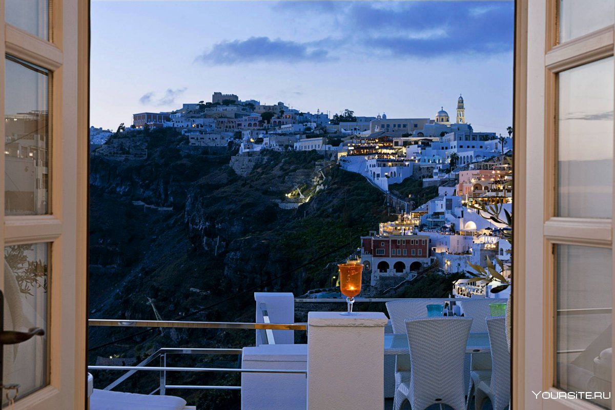 Греция вид с балкона