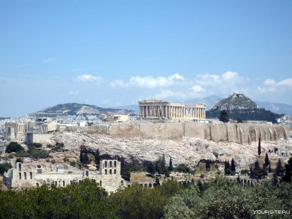 Гора Акрополь в Афинах