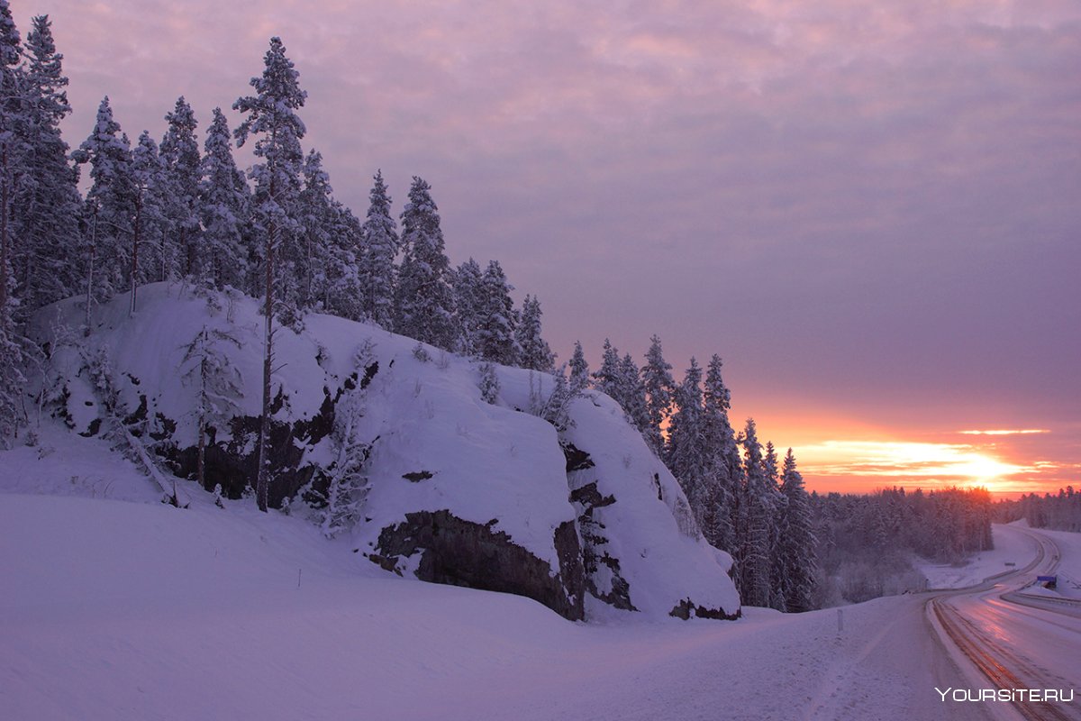 Финляндия парк зима
