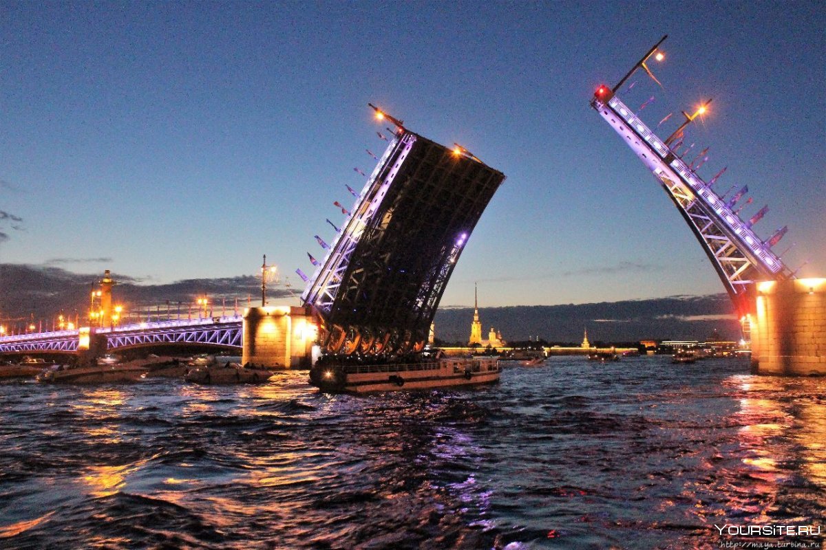 Зимний Санкт-Петербург Дворцовый мост