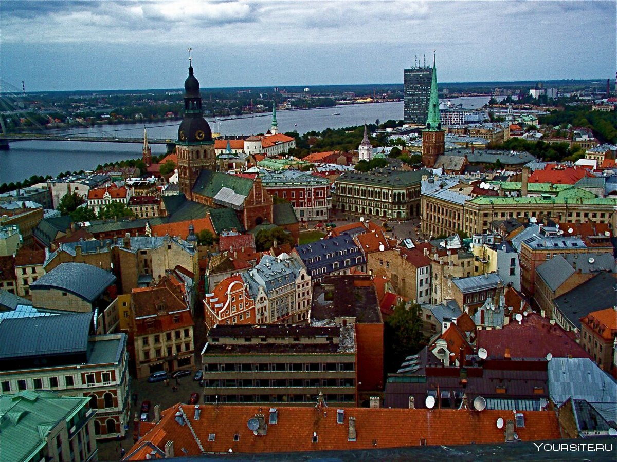 Латвия Рига старый город