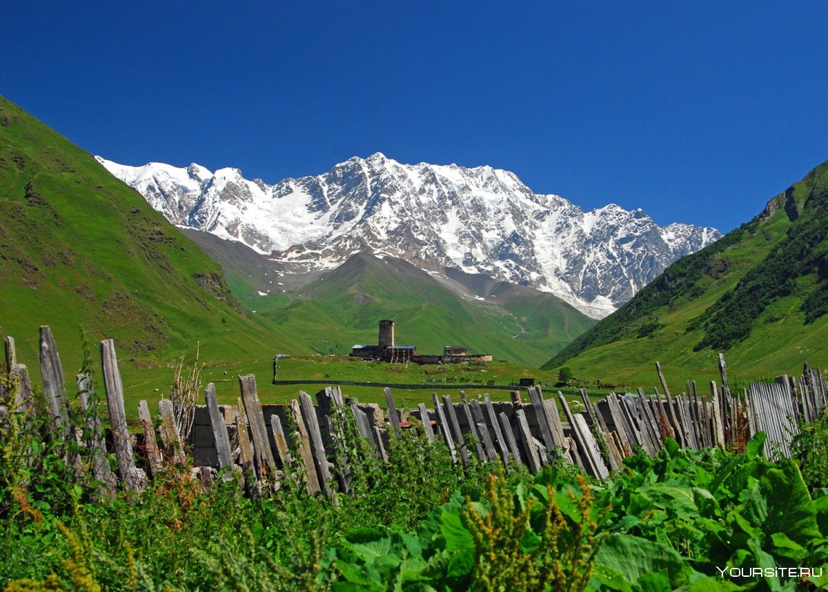 Грузия деревня в горах