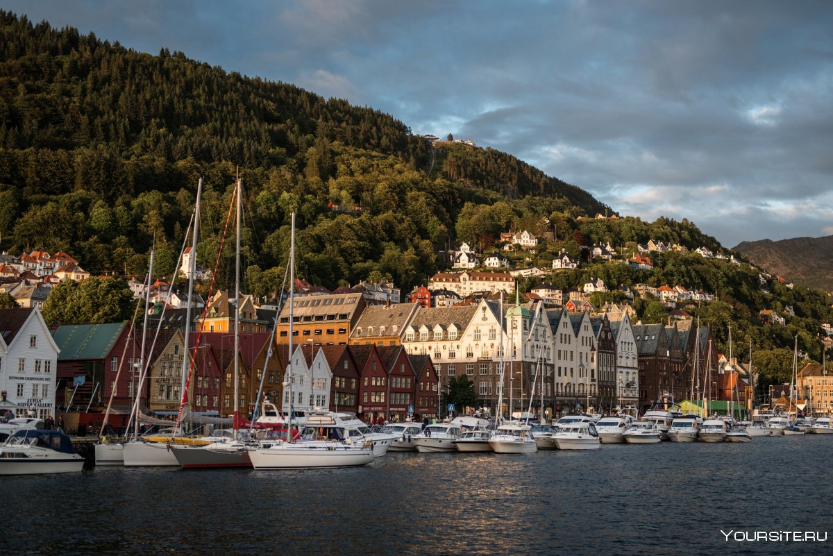 Порт берген Норвегия