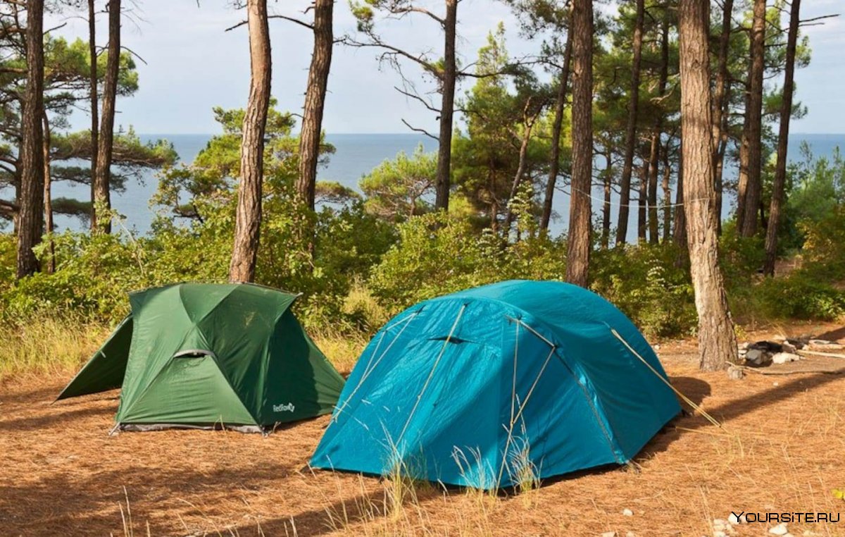 Палаточный лагерь на черном море