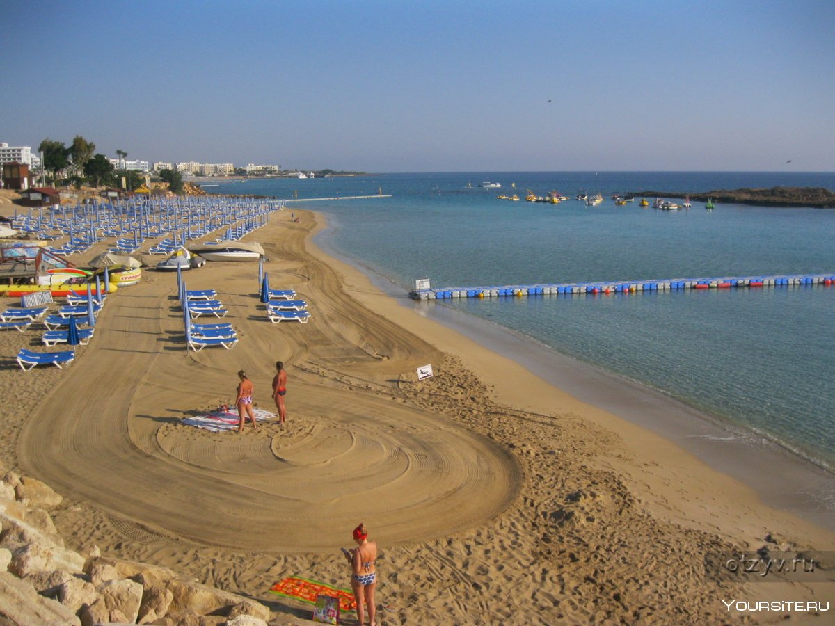 Пляж вриссиана Бич Протарас Кипр
