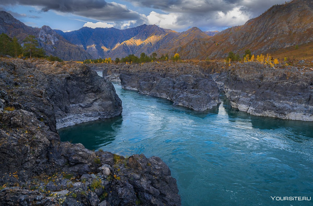 Катунь река панорама