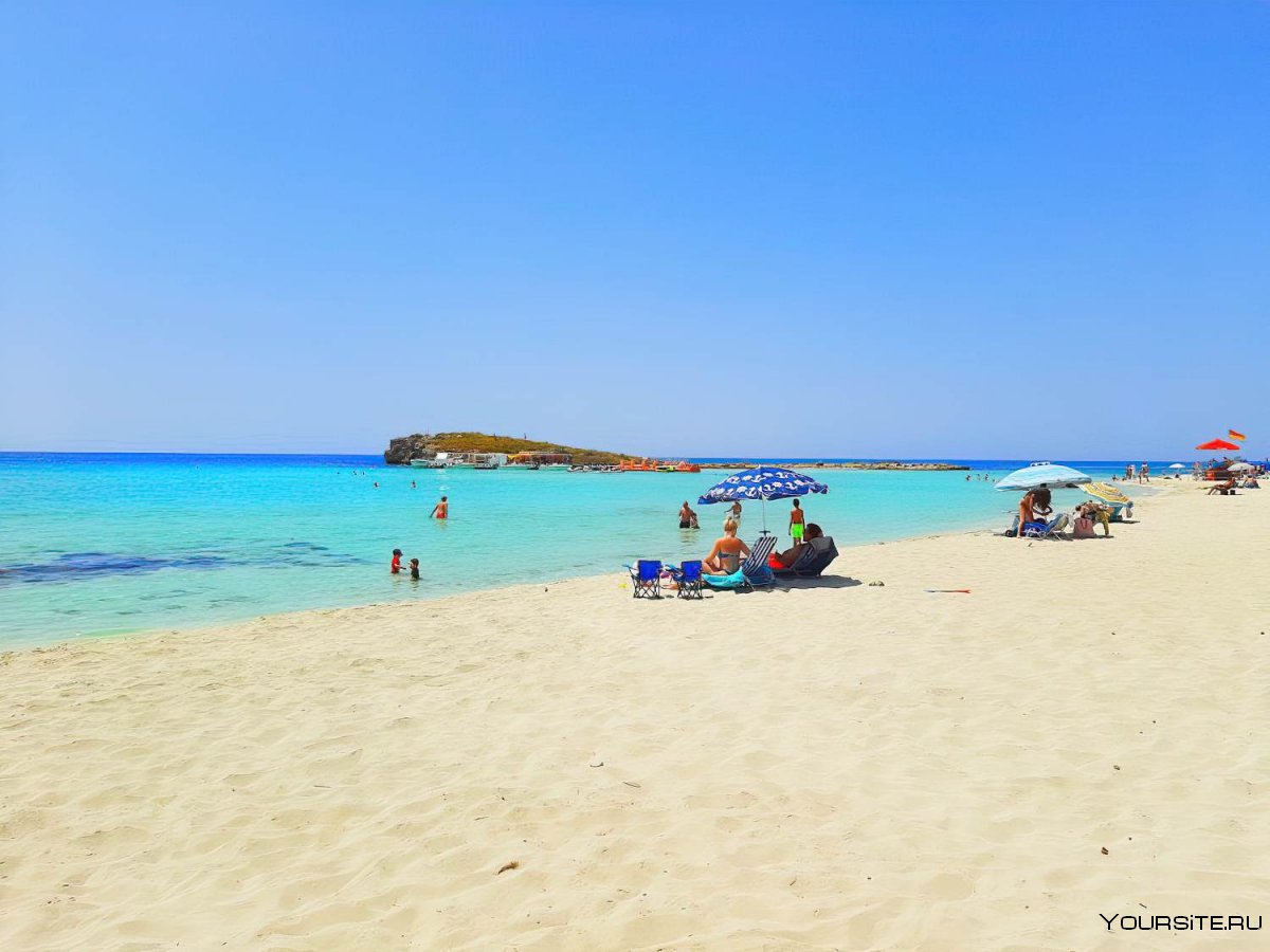 Пляж Нисси Бич Кипр 2021