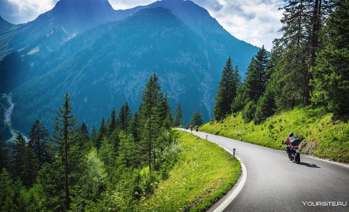 Швейцария дороги в горах