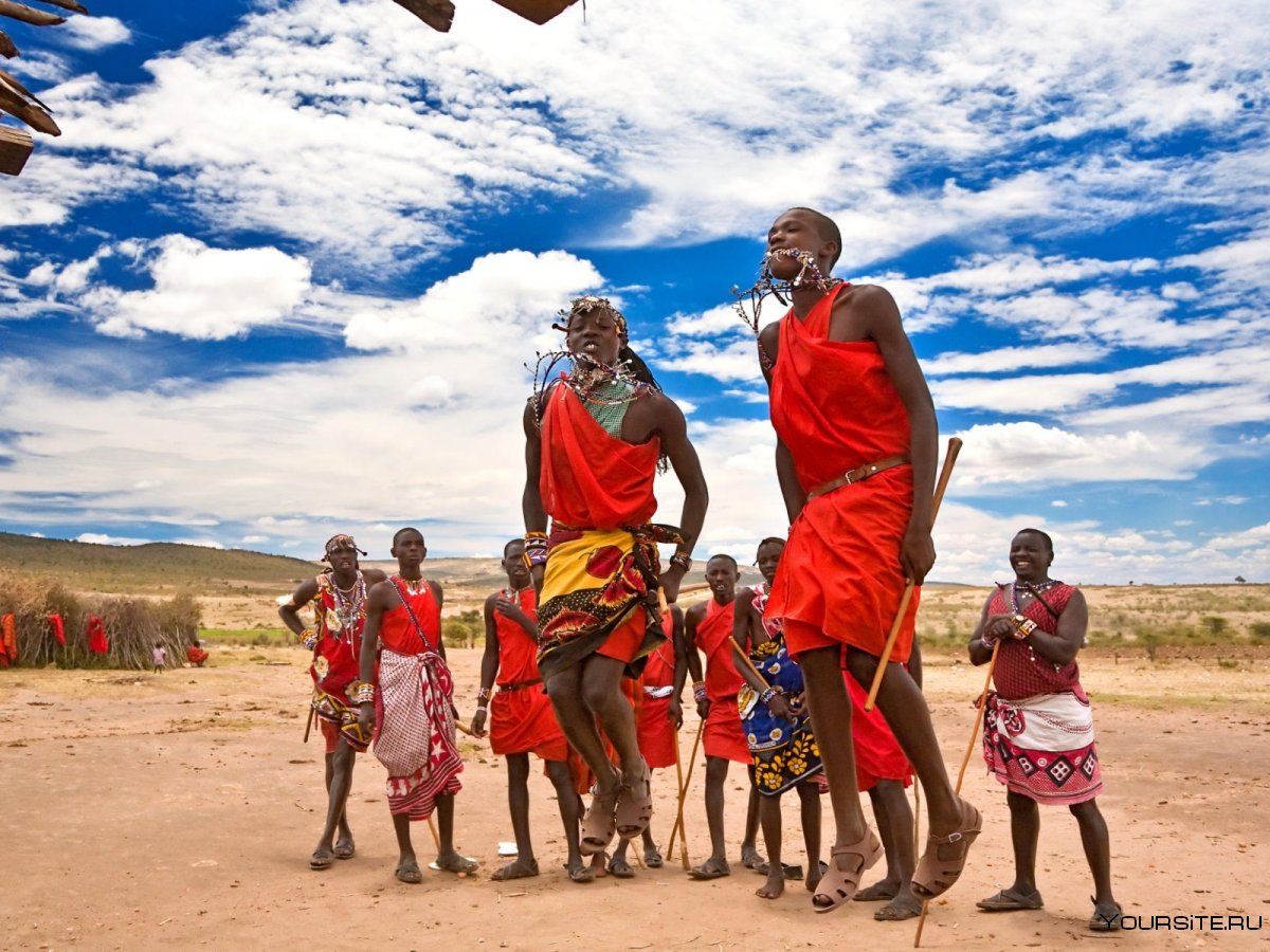 Племя Масаи в Танзании