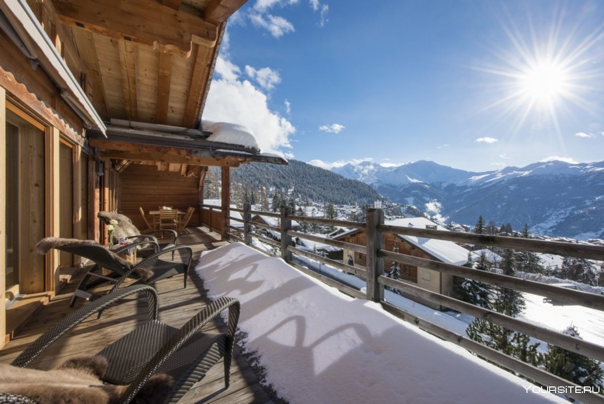Шале в Альпах Швейцария