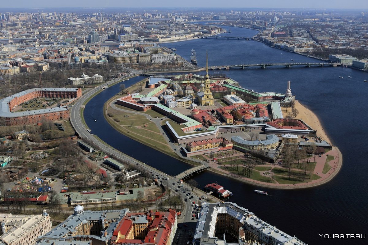 Санкт-Петербург Петропавловская крепость с высоты