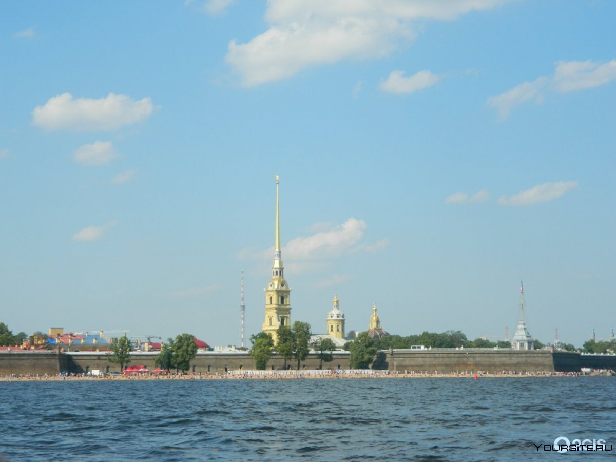 Петропавловская крепость в Санкт-Петербурге сверху