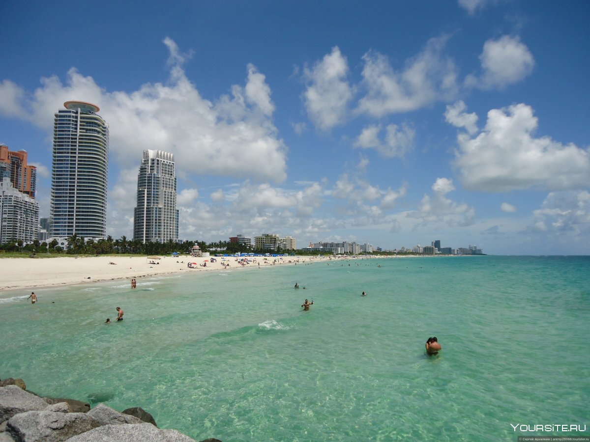 Как выглядит пляж в Майами