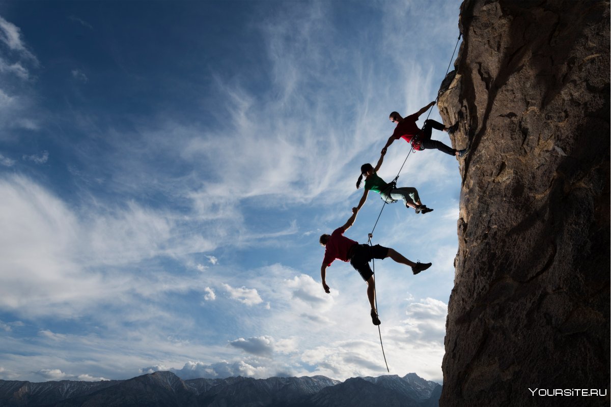 Abseiling фото