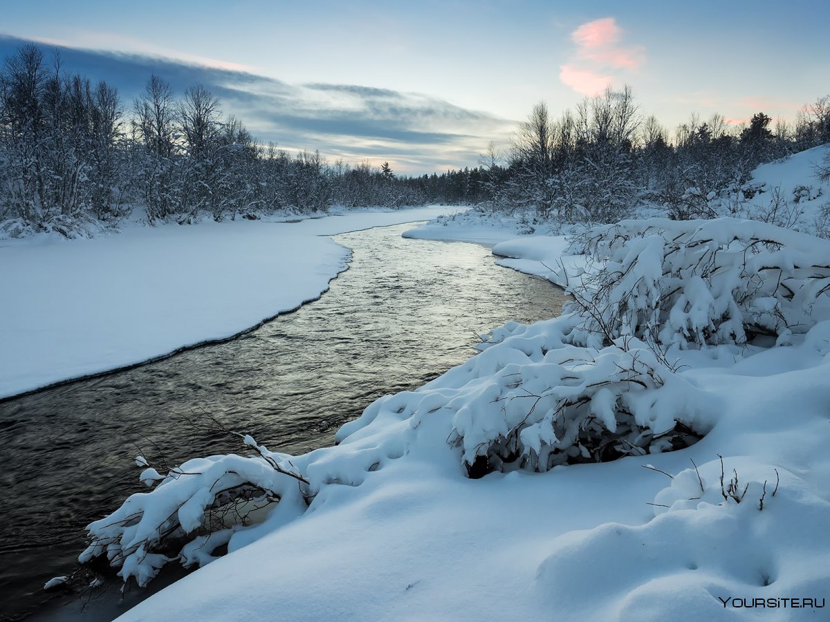 Pine River зимой