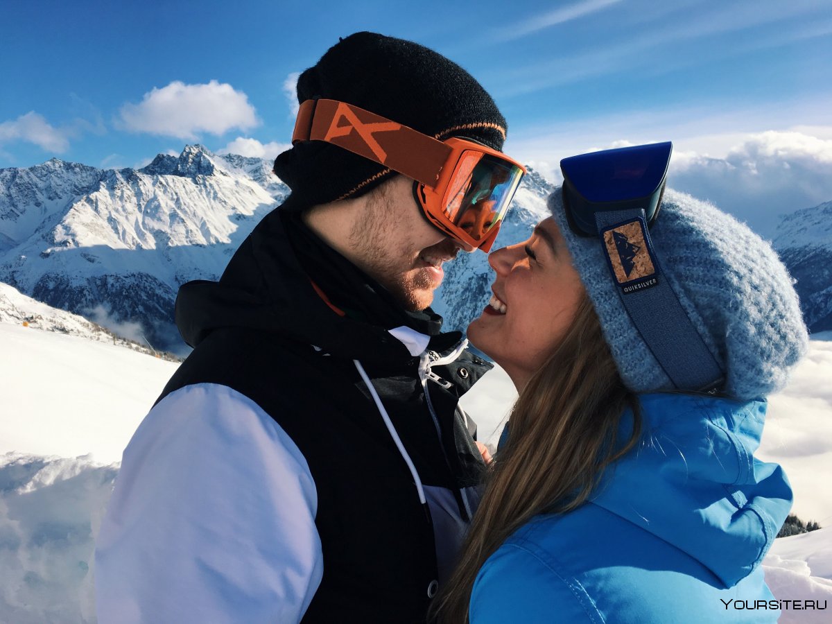 Романтика в горах зимой