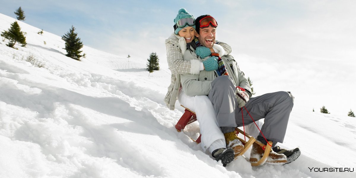 Романтика в горах зимой