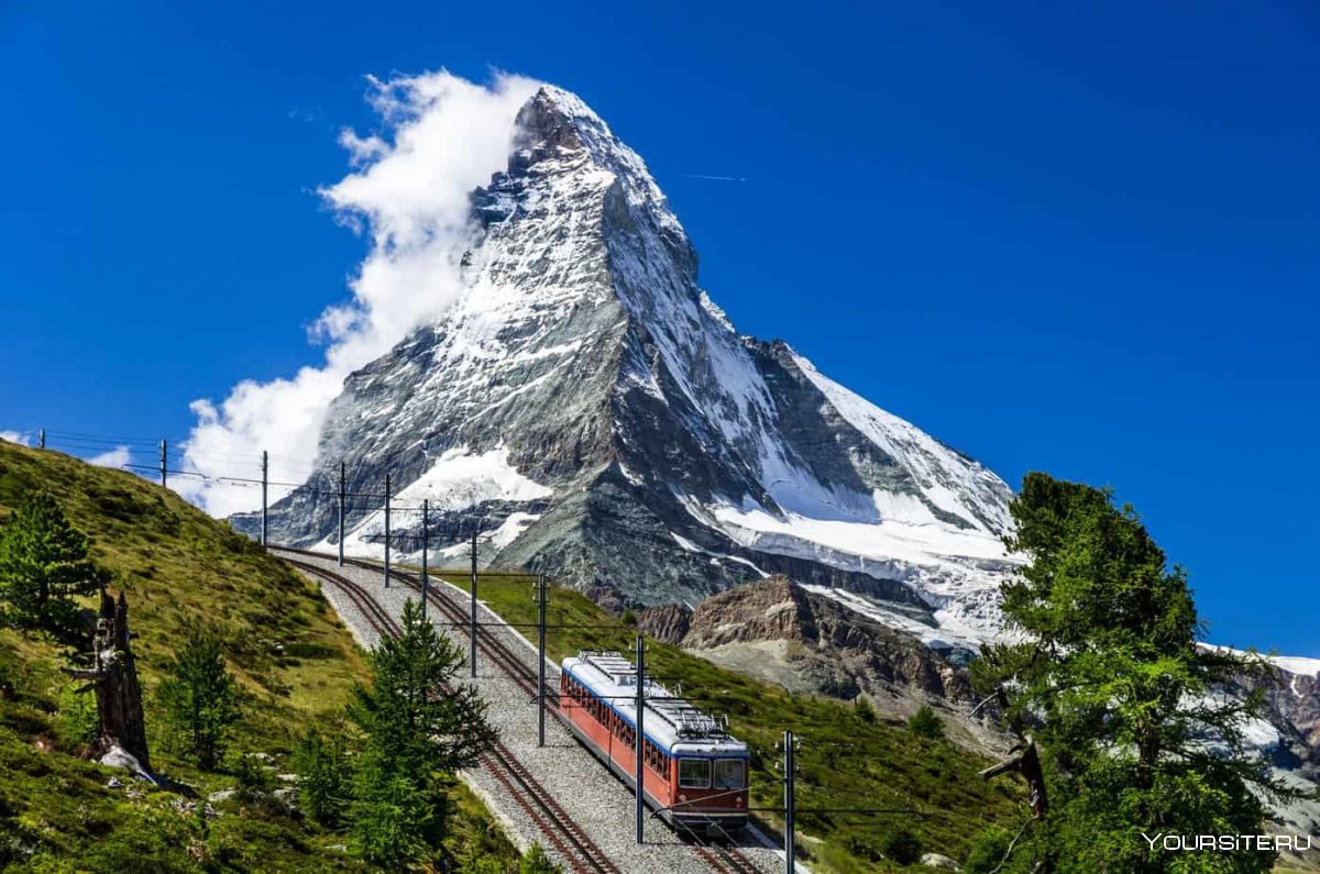 Швейцария Альпы Matterhorn