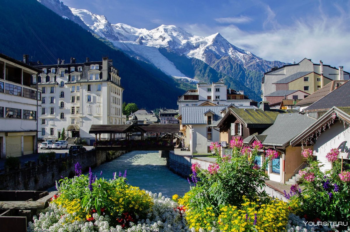 Шамони Монблан в Альпах, гора Монблан (Chamonix-Mont-Blanc)