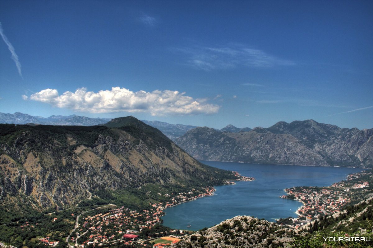 Вид на Италию с Черногории