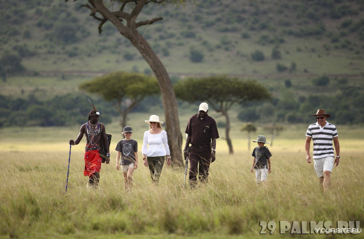 Сафари Масаи Килиманджаро туристы