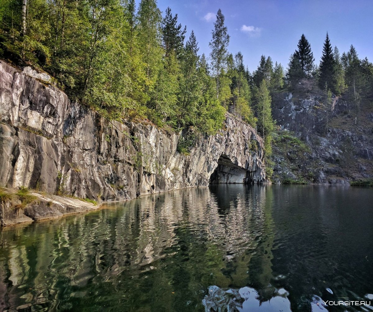 Парк Рускеала в Карелии