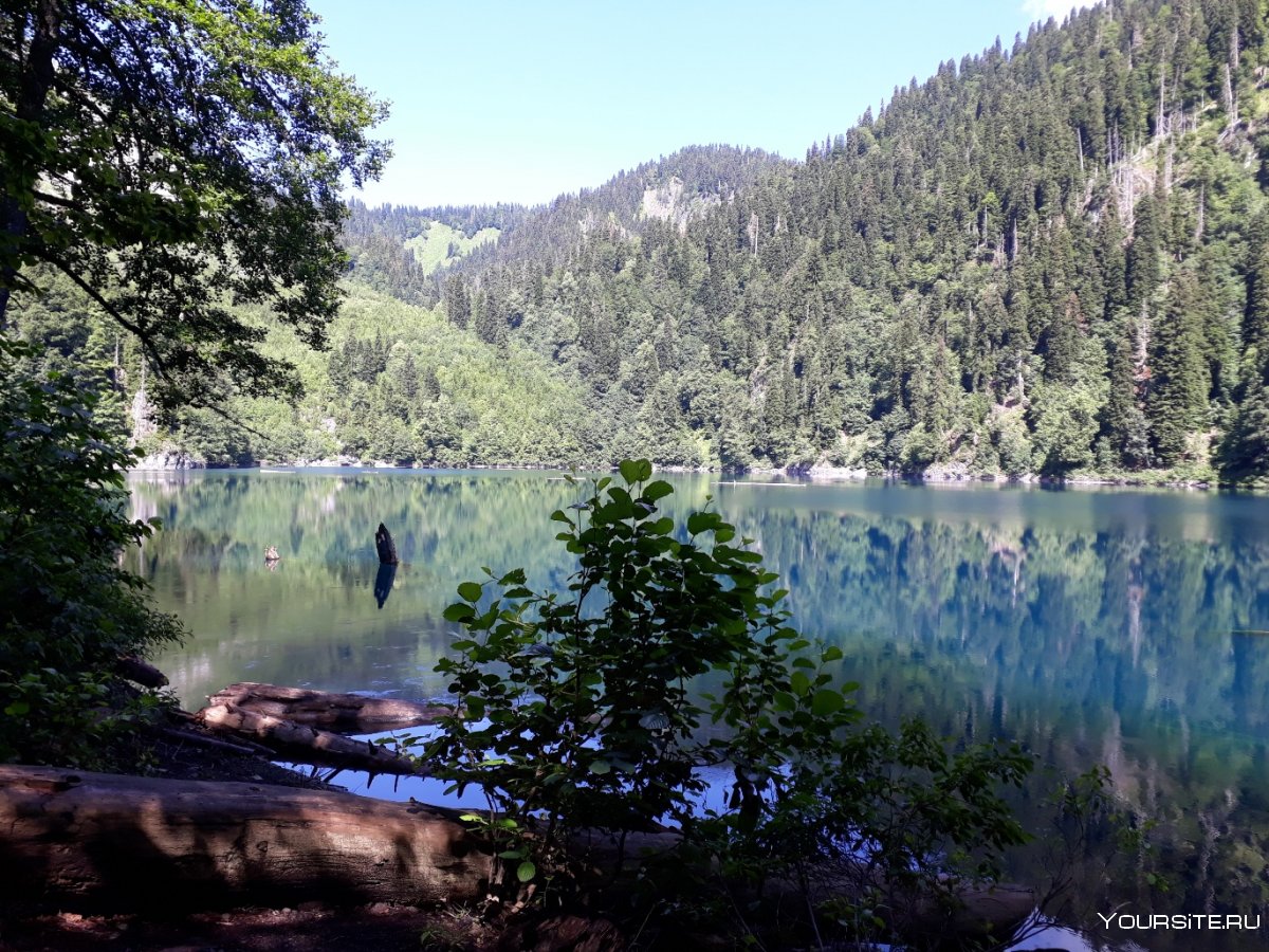 Озеро Рица гора Пшегишхва