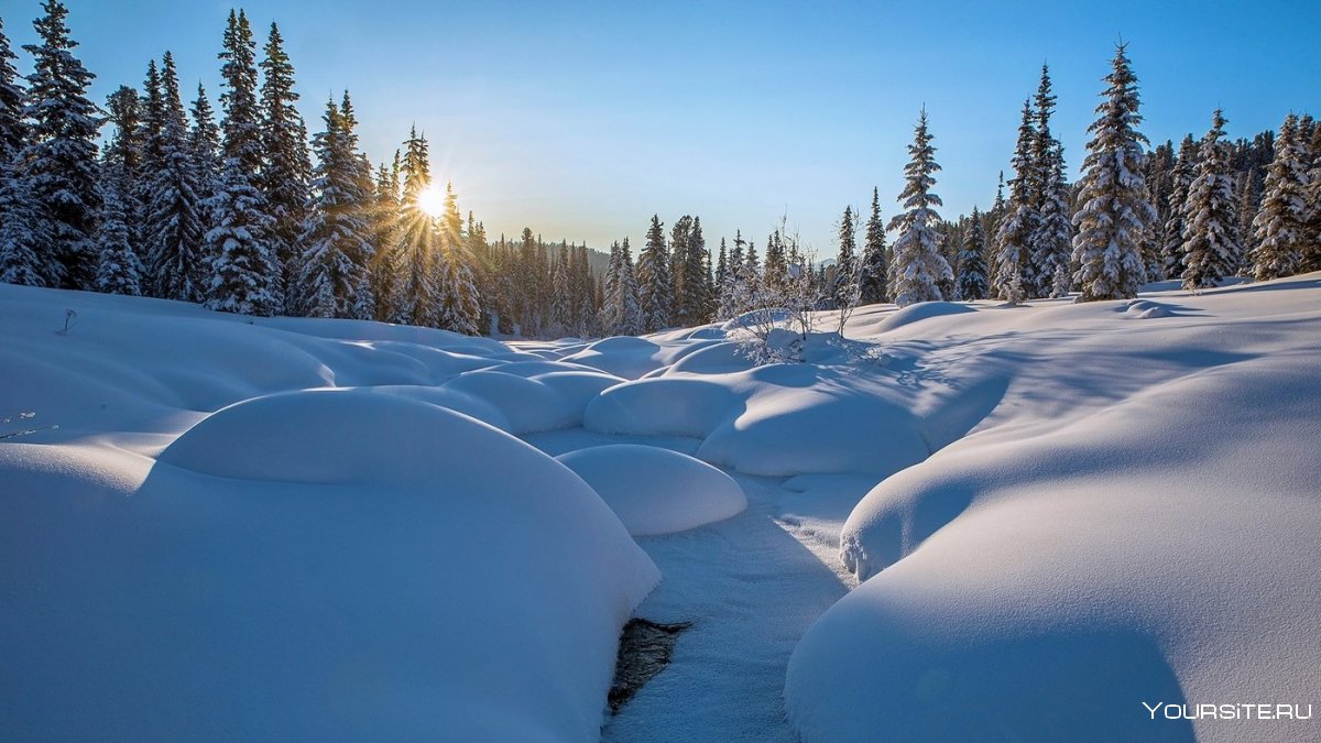 Национальный парк Красноярские столбы зимой