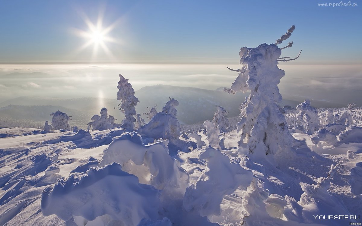 Зима в Хакасии Ергаки