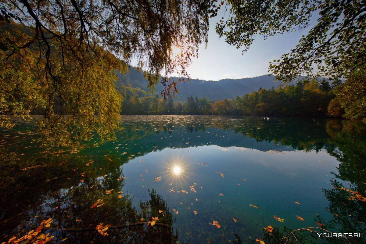 Голубое озеро Кабардино-Балкария рельеф