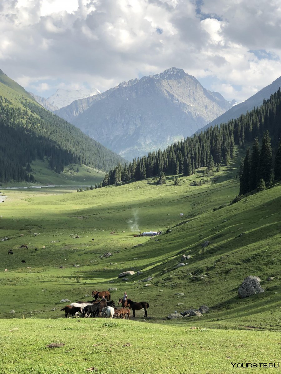 Курорт Алтын Арашан Киргизия