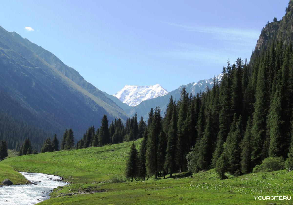 Природа Кыргызстан горы Иссык куля
