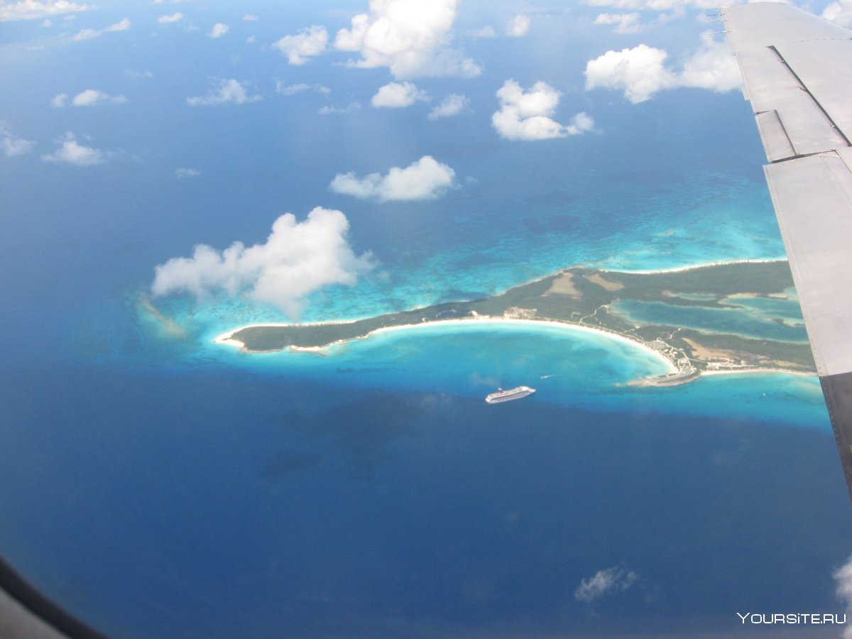 Мальдивы вид из самолета