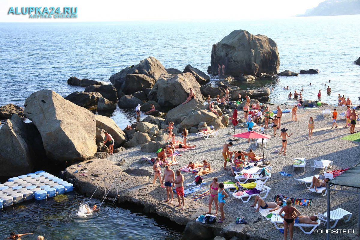Крым Алупка детский пляж