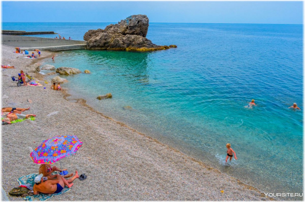Алупка Крым пляж лягушка