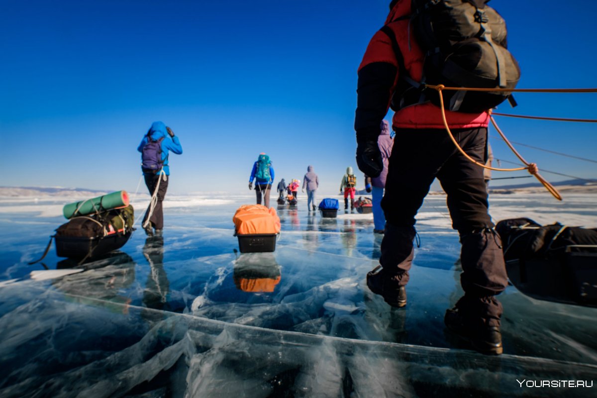 Рыбалка на льду Байкала