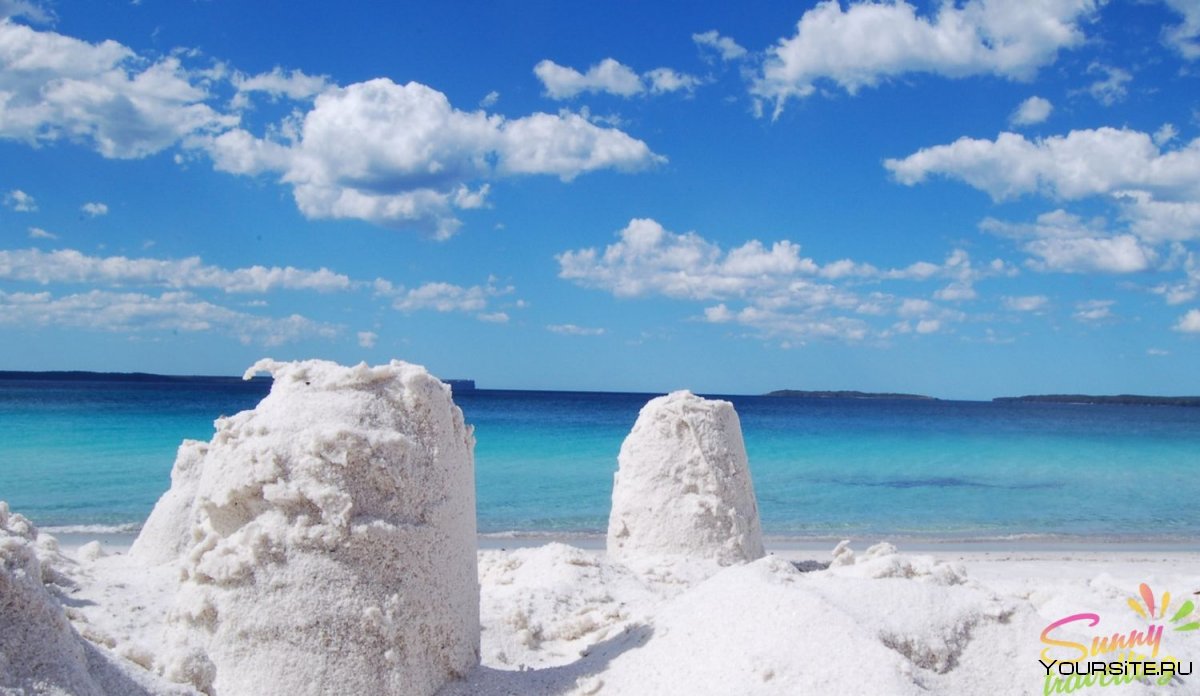 Хайамс Австралия пляж с белым песком