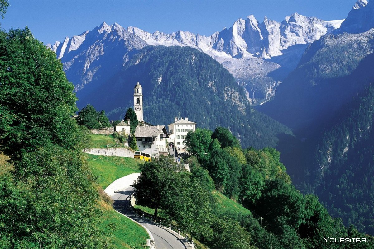 Швейцария Альпы Цюрих