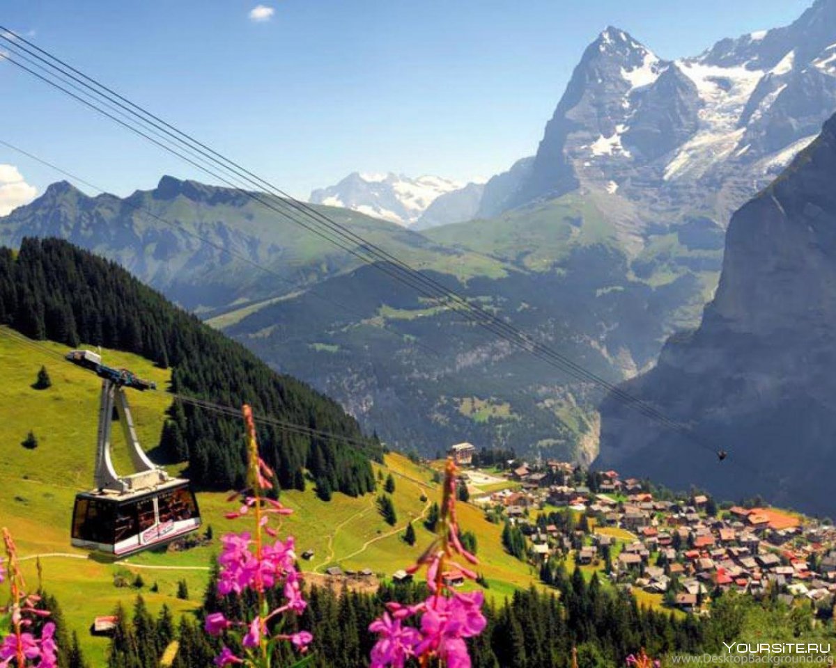 Швейцария Альпы хд