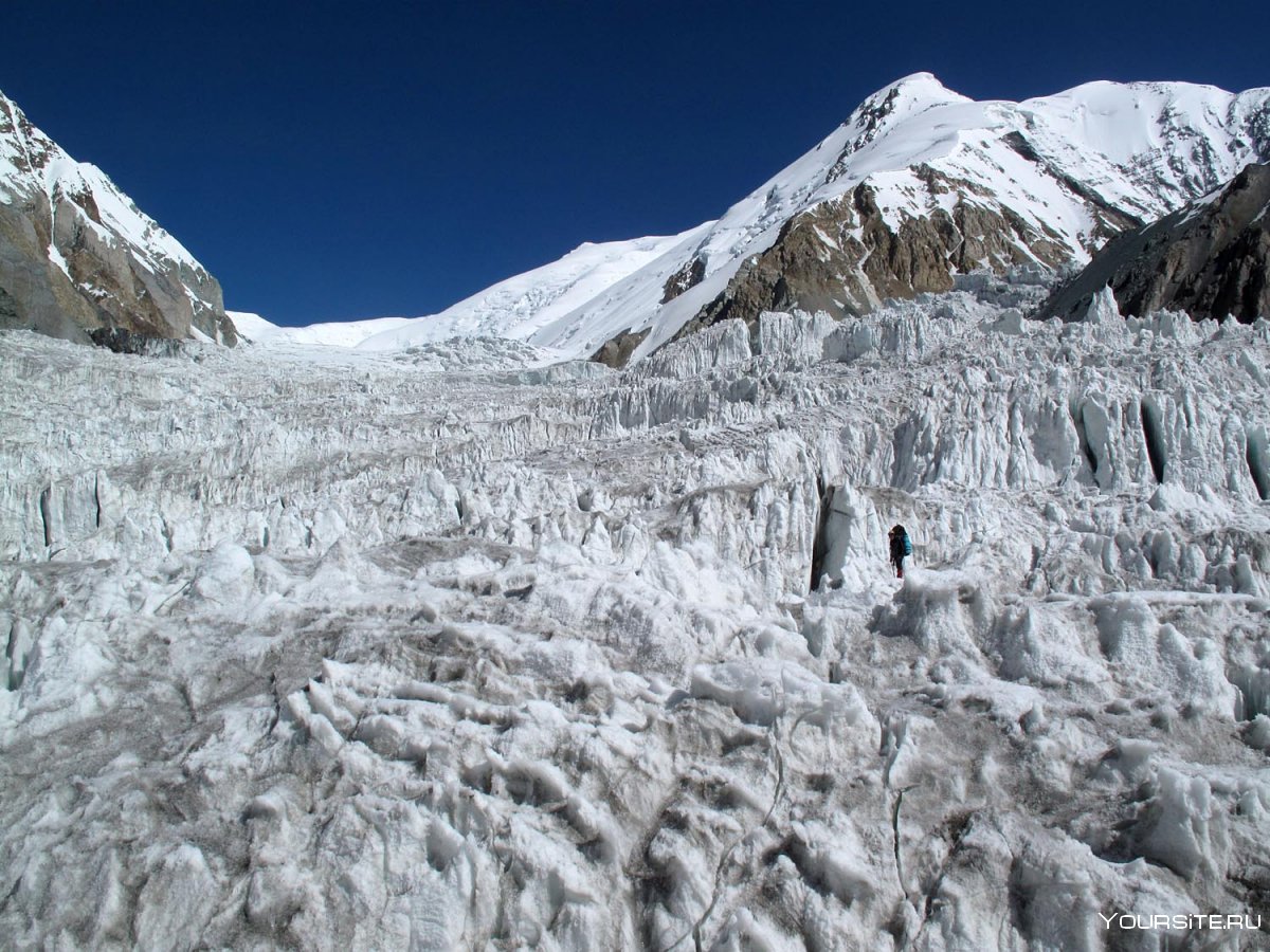 Ледник Кхумбу фото расщелины на Эвересте