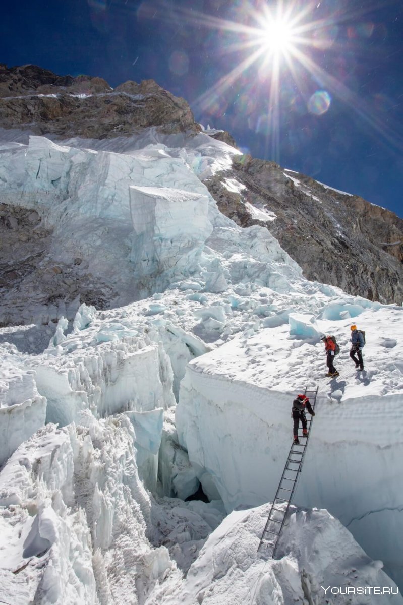 Ледник Кхумбу на Эвересте