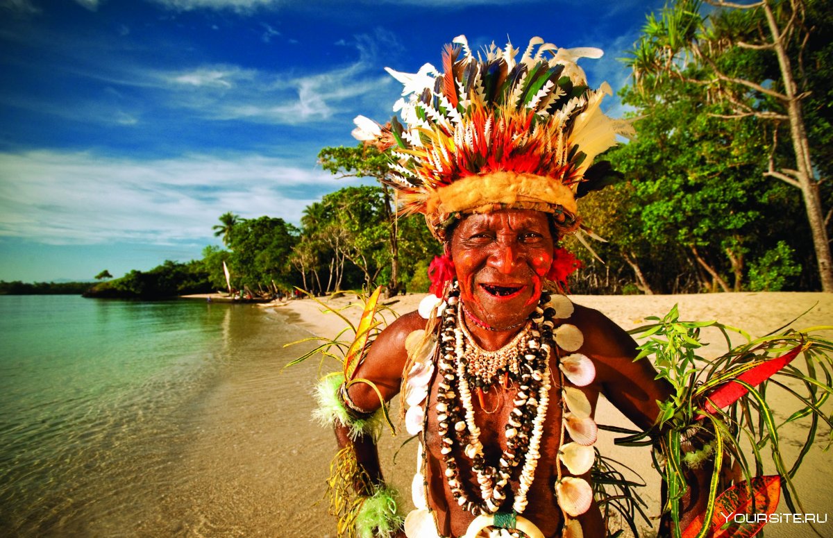 Остров новая Гвинея Папуасы