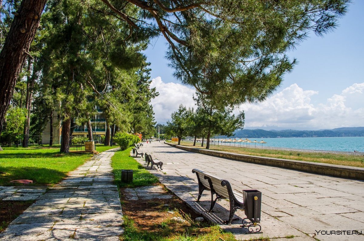 Набережная Пицунды Пицунда Абхазия