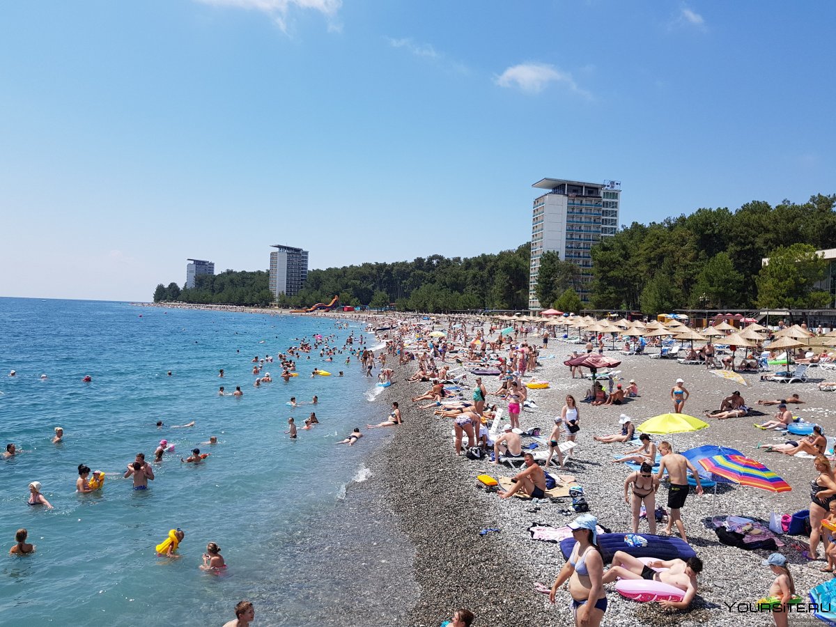 Курорт Пицунда пляж