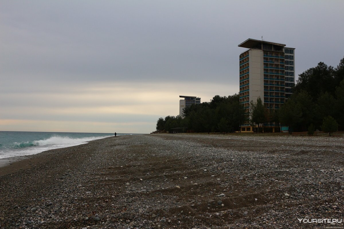 Пицунда Абхазия Центральная улица