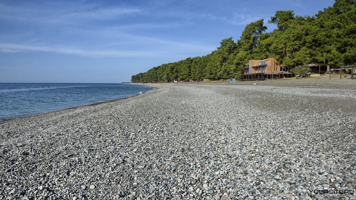 Абхазия Сухум Центральный пляж