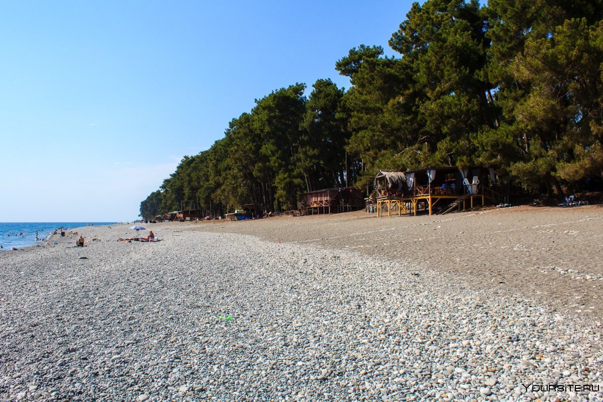 Пляж Бичвинта Пицунда