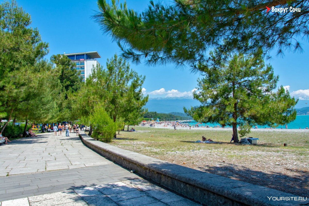 Пляж Пицунда Абхазия